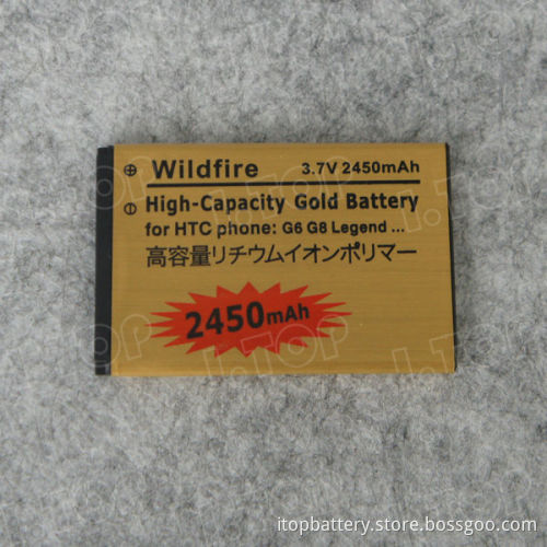2450mAh high power gold battery for HTC Legend G6 with low price and best quality!